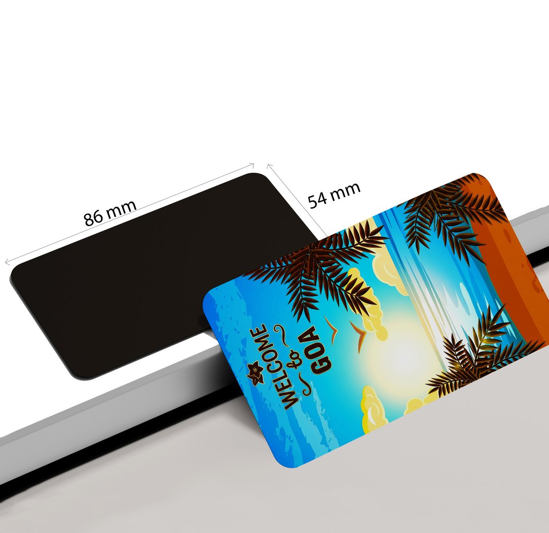 dhcrafts Rectangular Fridge Magnet Goa Multicolor Welcome to Goa Design Pack of 1 (8.6cm x 5.4cm)